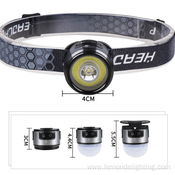 Mini Multifunctional Waterproof Rechargeable Clip Headlamp